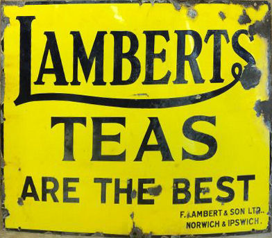 Lambert Tea Sign